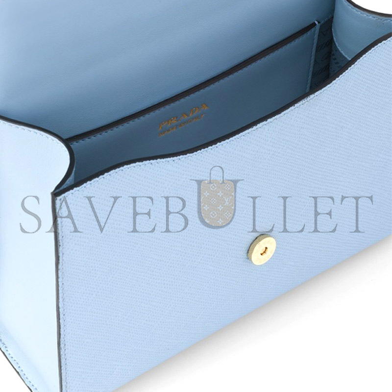 PRADA MONOCHROME SAFFIANO LEATHER BAG 1BD317 (21*14*6.5cm) 